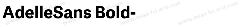 AdelleSans Bold字体转换